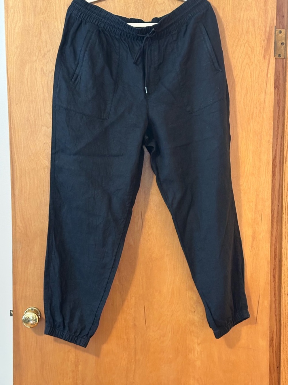 Athleta Black Elastic-Waist Jogger Pants